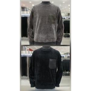 [앤드지]25 F/W 캐쥬얼 골조직 포켓 맨투맨 2종 HZF4TR1104_GN