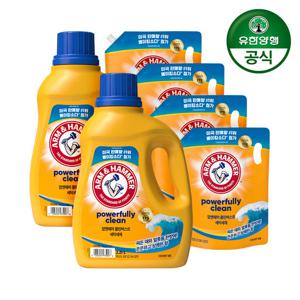 암앤해머 세탁세제 클린버스트 2.21L 2개+리필 1.8L 4개