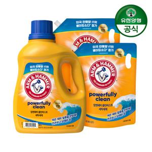 암앤해머 세탁세제 클린버스트 3.0L 용기 1개+1.8L 리필 2개