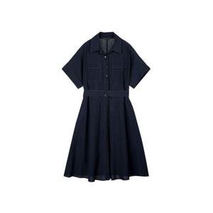 [아날도바시니]() 린넨 셔츠 카라 원피스(AW07OP21M)