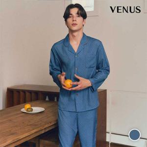 [비너스] 면 100수 주자 잔나염 남성 파자마(VPA4562M)[VPA4562M]