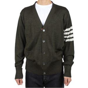 톰브라운 남성 사선완장 울 가디건 다크그린 MKC002A Y1014 322