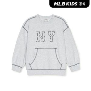 [택가69,000원][MLB키즈]바시티포켓 맨투맨 NY (L.Melange Grey)7AMTV0151-50MGL