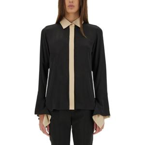 막스마라 블랙 베이지 콘트라스트 셔츠 2511111021600 143004