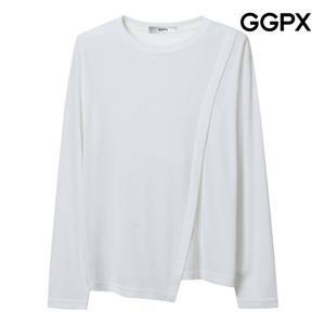 [지지피엑스]사선 언밸런스 스판 티셔츠 GP9TS014B