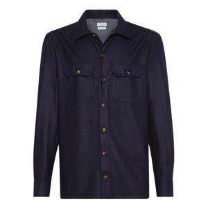 브루넬로 쿠치넬리 긴팔 셔츠 M038P0720 C331 Blue