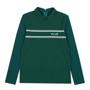 [볼빅어패럴] 여성 골프 컬러블럭  에리 티셔츠 VLTSO905_DE