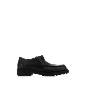 BOTTEGA VENETA Black leather Ben lace up shoes 843773V2WT0 1000