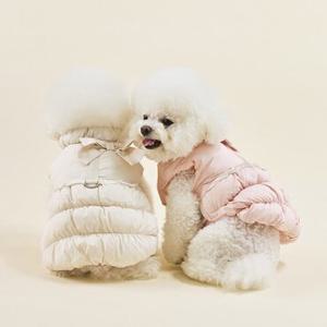 울리 이지 슈크림 패딩 베스트 강아지 겨울 옷