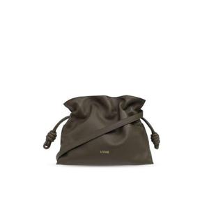 Loewe 플라멩코 드로스트링 클러치 백 A411FC1XBFPI24 3969DARKKHAKIGREEN TP944302512