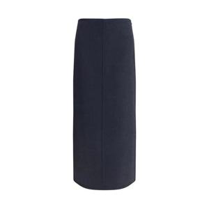 25 FW Brunello Cucinelli 슬릿 버진 울 미디 스커트 MD565G3923C6412 TP443763518