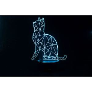 3D LED 무드등 고양이 (CBT940091)