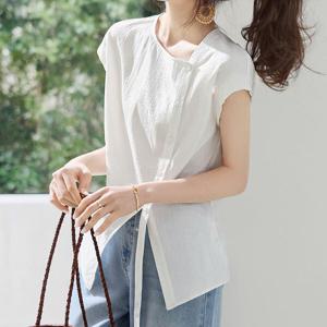 [베나프]제드 언발 화이트셔츠_BJ2LS012