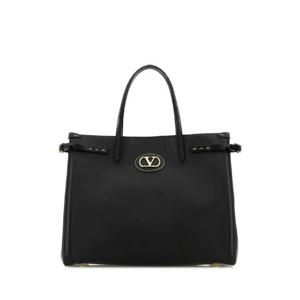VALENTINO GARAVANI Black leather Antibes shopping bag 7W2B0R19CVC 0NO