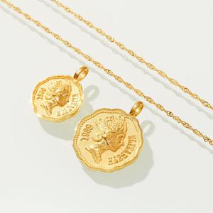 [도로시] 24k 순금 퀸엘리자베스 코인 펜던트 3.75g