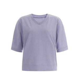 [샵앤]국산 여성 V넥 면 100 루즈핏 반팔 티셔츠 DAI-WSH-11954-퍼플