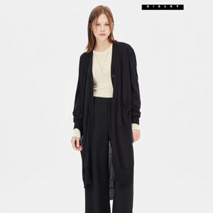 [시슬리] 울 롱 니트 가디건 SAKC11341_BK