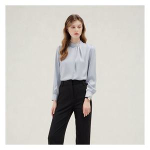[예쎄 오피스](예쎄) 진주 쓰리 핀턱 실크 블라우스(S4FBL045A)