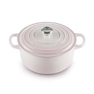 [르크루제] 북유럽 컬렉션 시그니처 원형냄비 22cm-쉘핑크