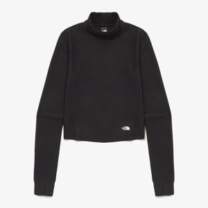 노스페이스 여성 TNF 크로스 목 넥 크롭 긴팔 티셔츠NT7XQ52A