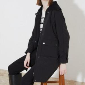 올리비아로렌 DP01 니트카라 중기장 VVBKA3S1271