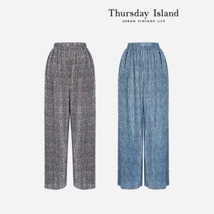 [써스데이아일랜드]허리 밴딩 일자 팬츠(T234MPT236W)