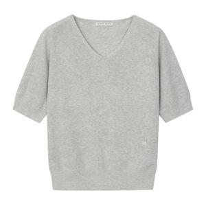 [르샵]25l3l22kpo010uu브이넥 자수 썸머 반팔니트_CJ