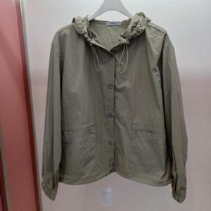 Destijl HC06 품 팔뚝 편한 소매 시보리 바스락 홑겹 파인 후드점퍼 D2523jp01K