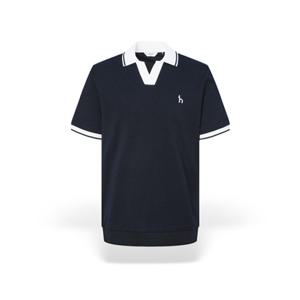 [헤지스] 남성 배색카라 슬릿넥 티셔츠 HZTS5B408N2