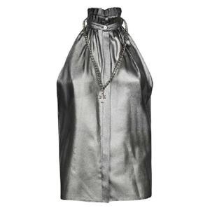 25 FW 존리치몬드 실크 블라우스 RWA22058BLSV TP437076023