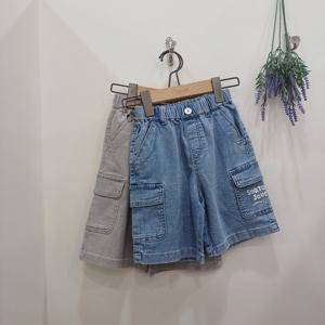 [치크]5부 와이드핏 데님바지 CKTH2541B