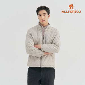 [올포유] [모델착장] 남성 물결 퀼팅 패딩 점퍼 AMJUM1181-509