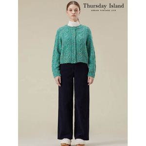 [써스데이아일랜드]잔콜 코듀로이 세미와이드 팬츠(T236MPT138W)