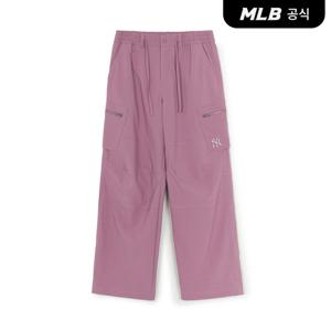 [MLB공식] 25F 바시티 코튼터치 지퍼 카고 와이드팬츠 NY (D.Pink) 3AWPV0254