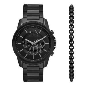 [공식본사정품] 아르마니익스체인지 AX7153SET (Banks) 뱅크스 크로노그래프 팔찌 세트 남성 메탈시계
