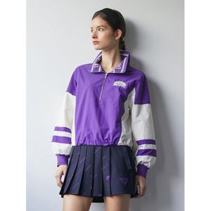 [에고이스트]퍼플 배색 포인트 자가드 아노락 티셔츠 EN3CL867