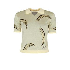 자크뮈스   반팔 셔츠 SS25 251KN5972025 2BU 5743994 BANANAJACQUARDYELLOW