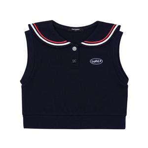 [티파니(정상)](T54KBV030)-NY 골지 배색 베스트