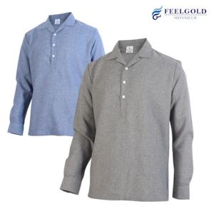 [필골드] MS605 보카시카치온 오픈카라긴팔셔츠R