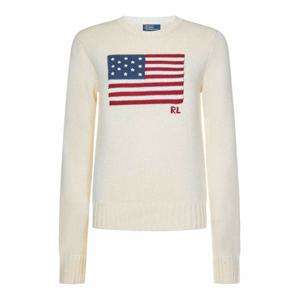 [POLO RALPH LAUREN] 라프리마 여성 크루 넥 Creamy 화이트 코튼 니트 풀오버 211896939002 /8