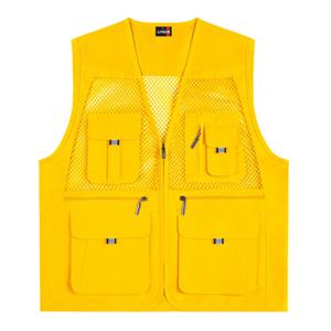 고급 왕망사 조끼(LD450) 옐로우