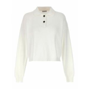 [BRUNELLO CUCINELLI] 라프리마 여성 가디건 폴로 스웨터 M19194705C159 화이트 /8