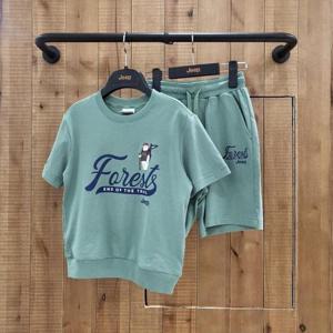 지프키즈 sh06 포레스트 곰돌이 셋업 반팔티+반바지 KQ2TSU161TPU961