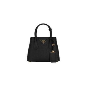 프라다 더블 사피아노 레더 미니백 블랙 1BG443-2A4A-F0002