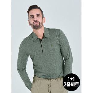 [마운틴벨리] 2종세트 톤온톤 쿨웨어 스판 얇은 긴팔 티셔츠 MVT5140