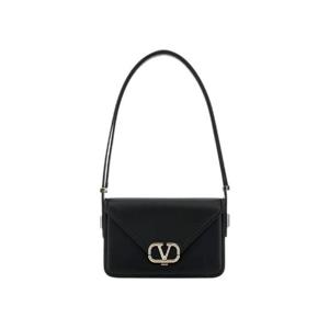발렌티노 브이로고 시그니쳐 레더 숄더백 블랙 B0M59IAI0NO