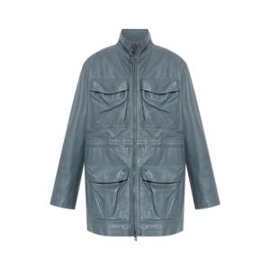 디젤 L 웬 가죽 필드 재킷 LWENA173520SLBK 9DT TP934471828