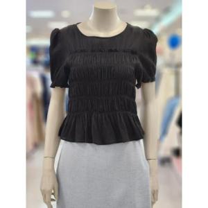 SOUP 세이브존07 주름 반팔 블라우스 SB5SS31