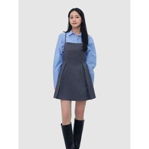 [스콰즈] 여성 뷔스티에 레이어드 끈 원피스 플레어 원피스 SDOU001