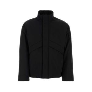 25 FW 페라가모 네로 모크넥 스트레이트 컷 블루종 자켓 143993775969